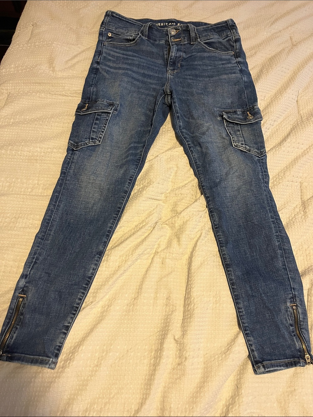 American Eagle Outfitters Women’s Next Level Stretch Skinny Cargo Jeans